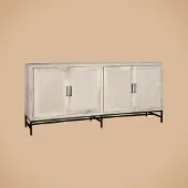 Tower Living Carini Sideboard white 4 drs. 200x45x90 (Wit, 200x90x45cm)