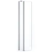 Maxaro Zircon Comfort Inloopdouche | 20 cm Chroom Helder glas Vaste wand met draaibare zijwand