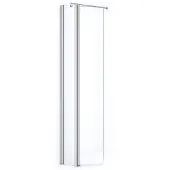 Maxaro Zircon Comfort Inloopdouche | 20 cm Chroom Helder glas Vaste wand met draaibare zijwand
