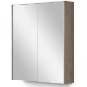 Maxaro Spiegelkast Met Verlichting Modulo 60x70cm Middenbruin Eiken