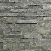 Maxaro Steenstrips Brick Black Star 15x60cm Natuursteen Antraciet