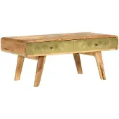 vidaXL Salontafel 90x50x40 cm massief mangohout