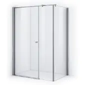 Maxaro Zircon Comfort Douchecabine | 120x100 cm Chroom Helder glas Draaideur Rechthoek