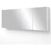 Maxaro Spiegelkast Lato 180x62cm Hoogglans Wit 4 Deuren Badkamer Spiegelkast | Spiegelkast Badkamer | Spiegelkast met Verlichting