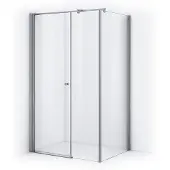 Maxaro Zircon Comfort Douchecabine | 100x90 cm Chroom Helder glas Draaideur Rechthoek