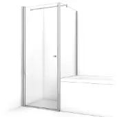 Maxaro Zircon Comfort Douchecabine | 75x70 cm Chroom Helder glas Draaideur Rechthoek