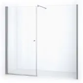 Maxaro Zircon Comfort Douchedeur | 215 cm Chroom Helder glas Draaideur