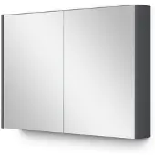 Maxaro Spiegelkast Met Verlichting Modulo 100x70cm Donkergrijs Badkamer Spiegelkast | Spiegelkast Badkamer | Spiegelkast met Verlichting