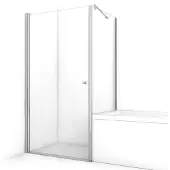 Maxaro Zircon Comfort Douchecabine | 90x75 cm Chroom Helder glas Draaideur Rechthoek