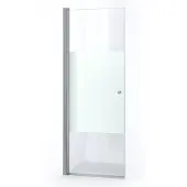 Maxaro Zircon Comfort Douchedeur | 75 cm Chroom Helder met matte strook Pendeldeur