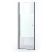 Maxaro Zircon Comfort Douchedeur | 80 cm Chroom Helder met matte strook Draaideur