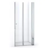 Maxaro Zircon Comfort Douchedeur | 95 cm Chroom Helder glas Vouwdeur
