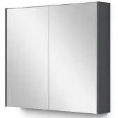 Maxaro Spiegelkast Met Verlichting Modulo 80x70cm Donkergrijs Badkamer Spiegelkast | Spiegelkast Badkamer | Spiegelkast met Verlichting