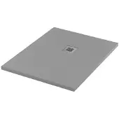 Maxaro Douchebak 100x80 cm Rechthoek Mineraalmarmer Grijs