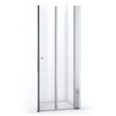 Maxaro Zircon Comfort Douchedeur | 85 cm Chroom Helder glas Vouwdeur