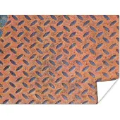 PosterMonkey Poster Diamantplaat - Retro - Roest - 120x90 cm