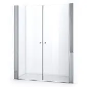 Maxaro Zircon Comfort Douchedeur | 165 cm Chroom Helder glas Pendeldeur