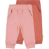 Minymo Jogginghosen - 2er-Pack - Canyon Rose - - 68 - Jogginghosen