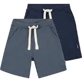 Minymo Broek duifblauw / donkerblauw / wit