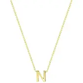 Lucardi Ketting 'Buchstabe' goud