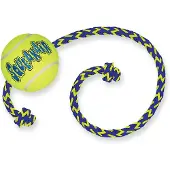 Kong SqueakAir Ball met Koord 2xM/L