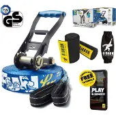 Gibbon Slacklines - Funline Treewear Set 15 m, blauw