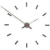 Nomon Tacón t Wandklok 12 Rectangular Time Signals | Natural Walnut Wood | Ø: 100 cm