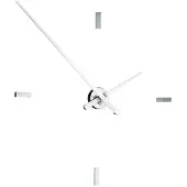 Nomon Tacón L Wandklok 4 Rectangular Time Signals | White | Ø: 100 cm