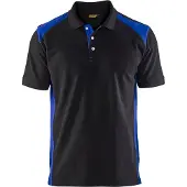 Blakläder Poloshirt Pique 33241050 | Zwart/Korenblauw | Maat XL - 7330509447161
