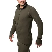 Woolpower Vest Unisex Full Zip Jacket 400 Pine Green-XL