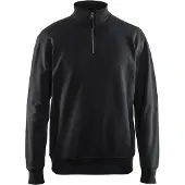 Blakläder Sweatshirt met halve rits 33691158 | Zwart | Maat 3XL - 7330509466414