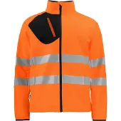 Projob 6432 Signalisatiesoftshell En Iso 20471 Klasse 3 Heren Oranje/Zwart maat L heren