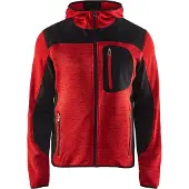 Blakläder Gebreid vest met softshell 49302117 | Rood/Zwart | Maat XXL - 7330509411490