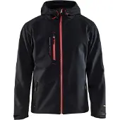 Blakläder 4949-2517 Softshell Jack Zwart/Rood maat XS heren