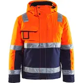 Blakläder 4870-1987 Winterjas High Vis High Vis Oranje/Marineblauw maat L heren