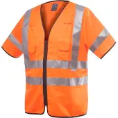 Projob 6707 Signalisatiehesje Met Mouwen En Iso 20471 Klasse 3 Oranje maat S/M heren