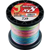 Daiwa J-braid Grand X8 Braided Line 1500 M Veelkleurig 0.280 mm