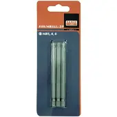 Bahco x3bits hexball80-100 1/4" dr st | 59S/HBALL-3P