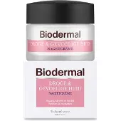 Biodermal Nachtcrème Droge & Gevoelige Huid - Hydrateert en herstelt - 50ml - Biodermal Nachtcrème Droge &amp; Gevoelige Huid - Hydrateert en herstelt - 50ml