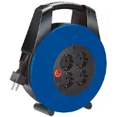 Brennenstuhl Vario Line kabelhaspel 4-voudig zwart/blauw 15m