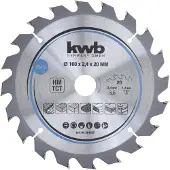 Kwb 584557 Hardmetaal-cirkelzaagblad 160 x 20 mm 1 stuk(s)