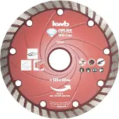 Kwb 797540 Diamanten doorslijpschijf Diameter 125 mm Boordiameter 22 mm Marmer, Keramiek, Tegels 1 stuk(s)