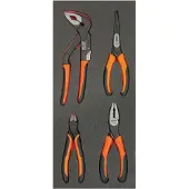 Bahco Foaminlay Fit&Go 1/3 met tangen - 4-delig - FF1E4001