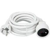 Perel Penaarde verlengsnoer | | 3 meter (IP20, 3 x 1.5 mm², Wit)