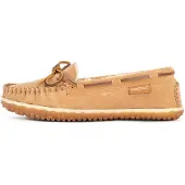 Minnetonka Mocassins 'Tilia' crème / lichtbruin