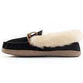 Minnetonka Mocassins 'Alpinsheepskin' crème / lichtbruin / zwart