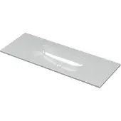 Ink Aspekt Meubelwastafel 120x45cm Keramiek - Midden - Zonder Kraangat - Glans Wit - 8718835132965 - Rechthoekig - Wastafels, Meubelwastafels