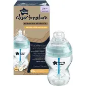 Tommee tippee Advanced Anti-Colic Babyfles - set van 1 x 260ml baby fles - Lage toevoersnelheid 0m+