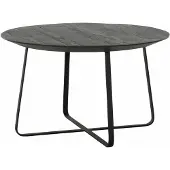 DTP Home Highlight Neptunes salontafel teakhout zwart 60x60x35cm