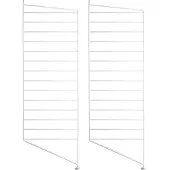 String vloerpaneel wit, 85x30 cm, 2-pack